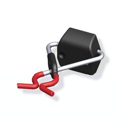 Soporte utensilios "X-star"rojo para pared