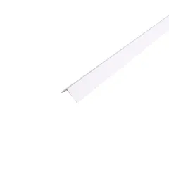Ángulo 25 x 25 x 1 mm PVC blanco 2.5 m