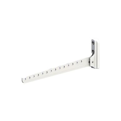 Percha p/ropa aluminio blanco