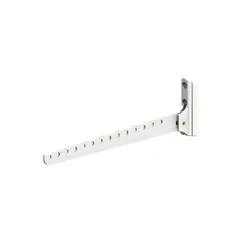 Percha p/ropa aluminio blanco