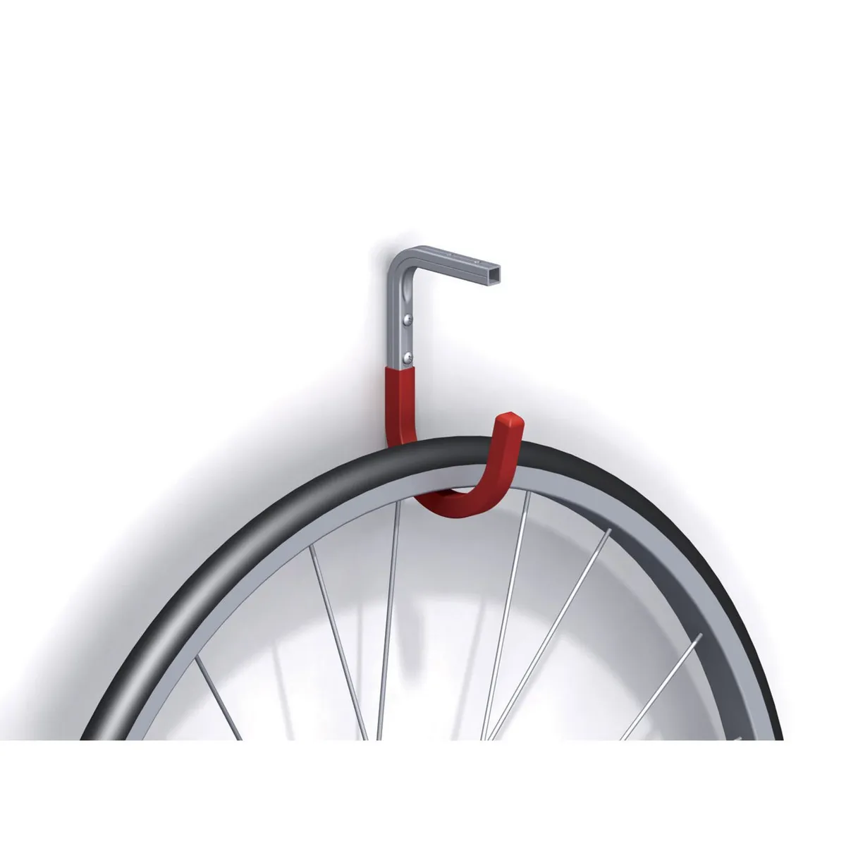 Alfer - Gancho para pared y techo engomado rojo 110 x 165 x 90 mm