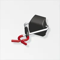 Soporte utensilios "X-star" rojo para riel