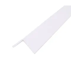 Ángulo 40 x 40 x 1.2 mm PVC blanco 1 m