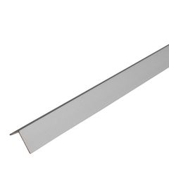 Ángulo 15 x 15 x 1 mm aluminio anodizado plata 2.5 m