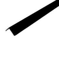 Ángulo adherible 20 x 20 x 1 mm PVC negro brillante 1 m