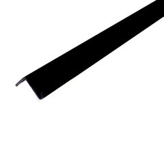 Ángulo adherible 20 x 20 x 1 mm PVC negro brillante 1 m