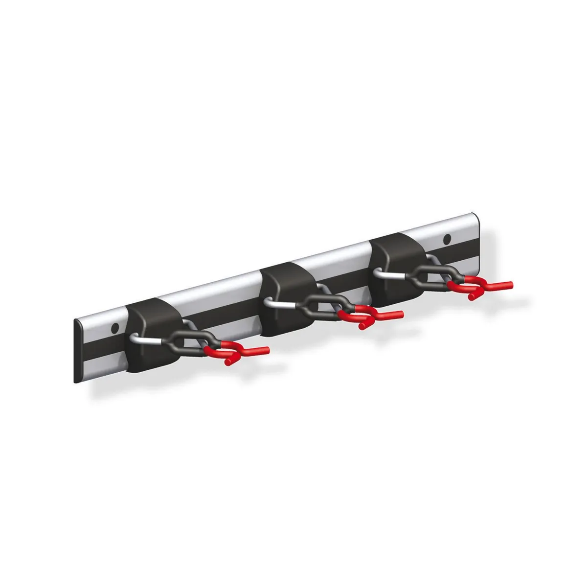 Alfer - Soportes 3 utensilios "X-star" sobre riel