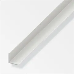 Ángulo 20 x 20 x 1 mm PVC blanco 1 m