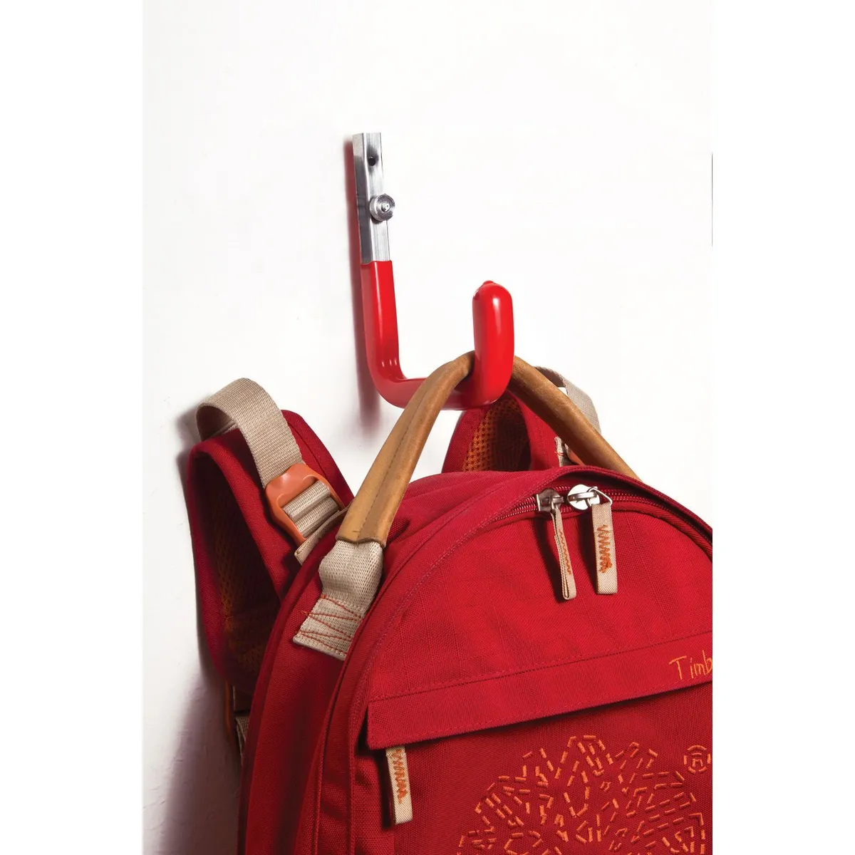  - Gancho para pared engomado rojo 80 x 115 mm