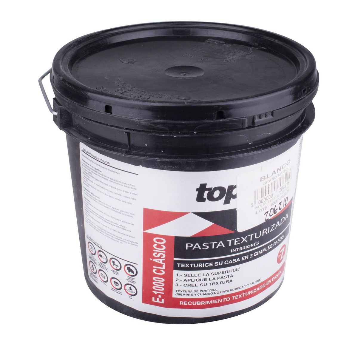 Topex - Pasta e-1000 grano mediano 7 kg blanco