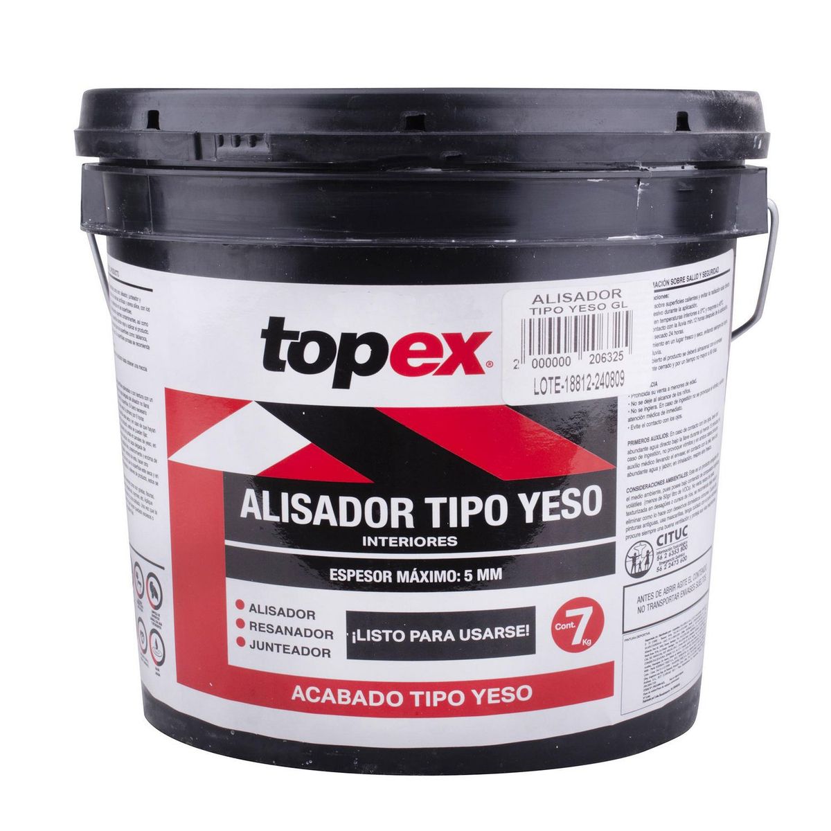 Topex - Alisador acabado yeso 7 kg