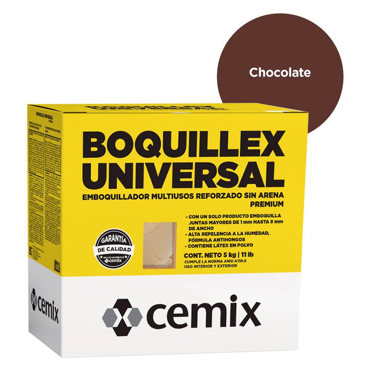Cemix - Boquilla sin Arena 5 kg Chocolate