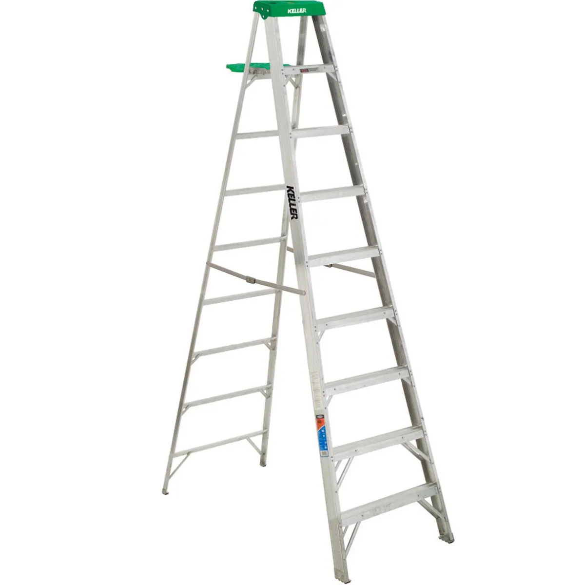 Redline - Escalera tijera aluminio 9 peldaños 3.05 m 102 kg