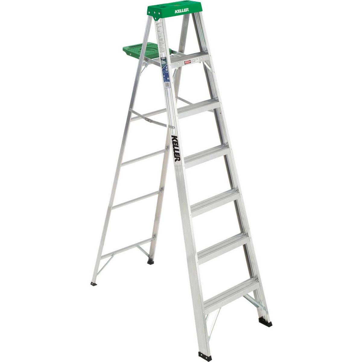 Escalera tijera aluminio 7 peldaños 2.13 m 102 kg, marca  - Foto Principal