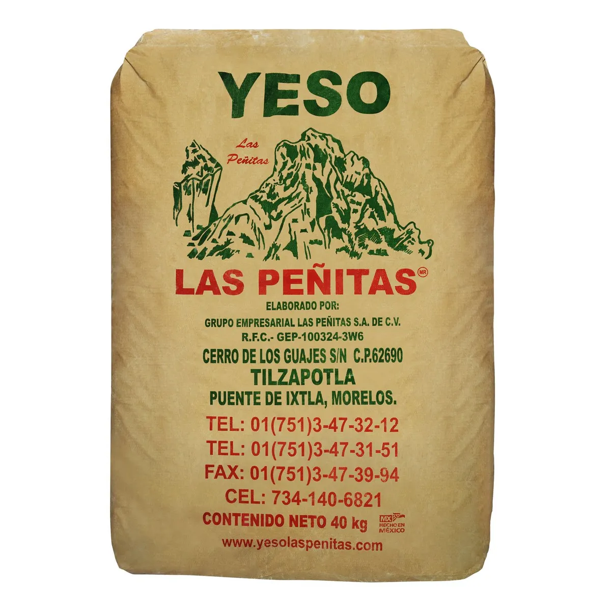 Las Penitas - Bulto de Yeso de 40 kg