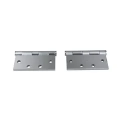 Bisagra 4.5" x 4.5" 3.3 mm cromo satín con tornillo