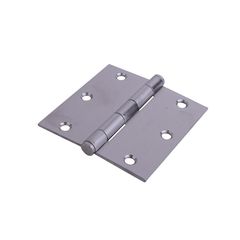 Bisagra 3.5 X 3.5 2.2 mm sin Balero con Plana Acero Inox con Tornillo