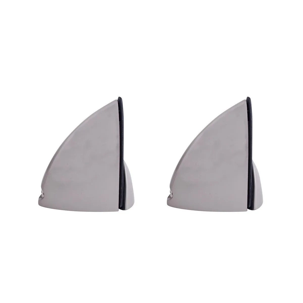 Dexter - Clip para vidrio templado con tornillo níquel satín 2 piezas