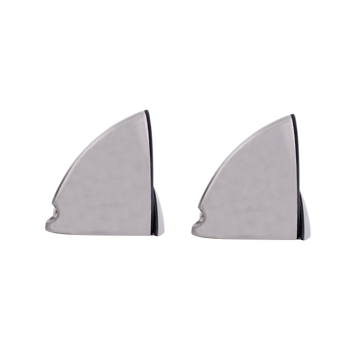 Dexter - Clip para vidrio templado con tornillo níquel satin 2 piezas