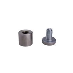 Herraje de sujeción para vidrio templado 22 x 25 mm