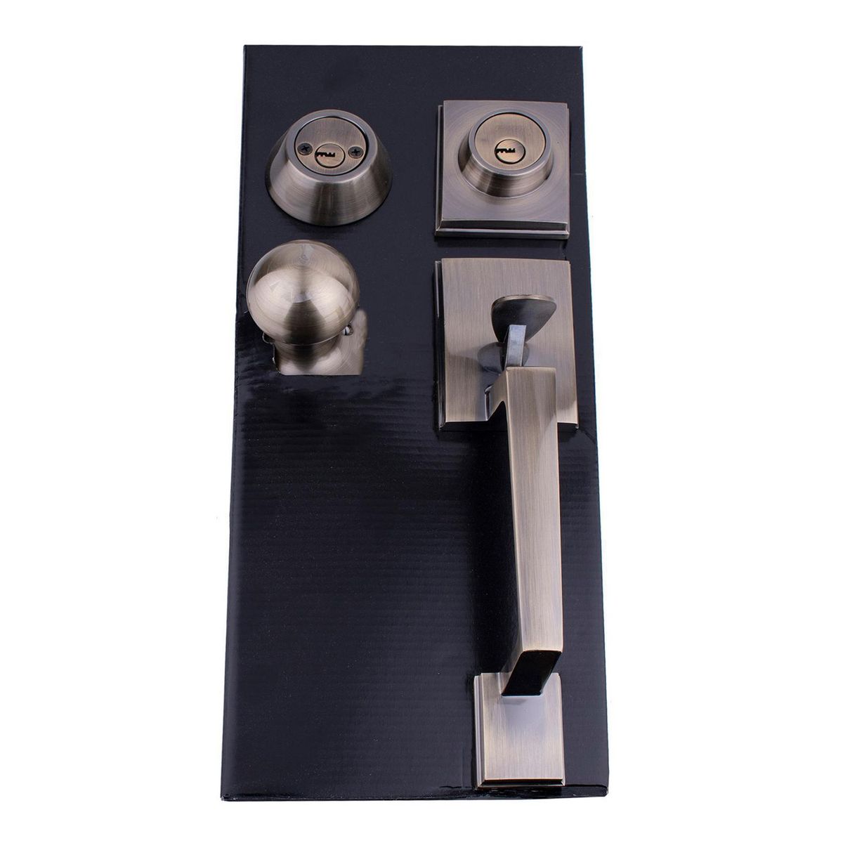 Dexter - Cerradura Residencial Boston Latón Antiguo