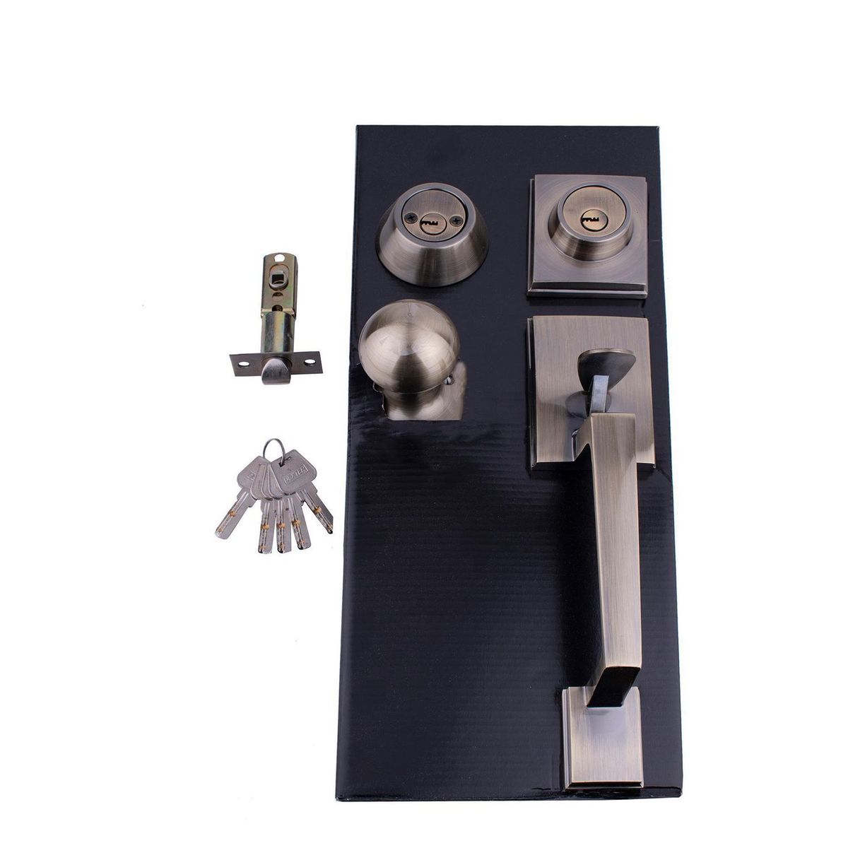 Dexter - Cerradura Residencial Boston Latón Antiguo