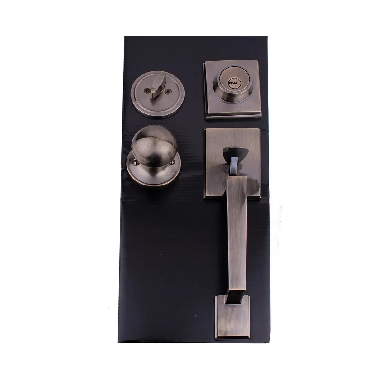 Dexter - Cerradura Boston Cilindro Mariposa Latón Antiguo