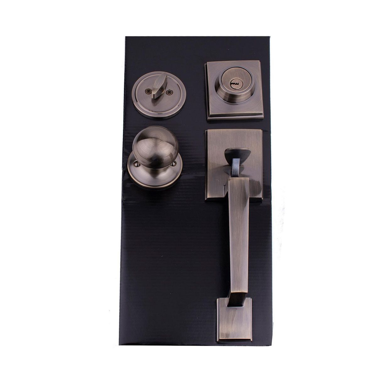 Dexter - Cerradura Boston Cilindro Mariposa Latón Antiguo