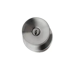 Cerraduras Perilla Niza Tubular + Llave Acero Inox. Blister Pack