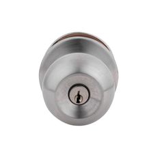 Cerradura Perilla Tubular con Llave Acero Inox.B. Pack