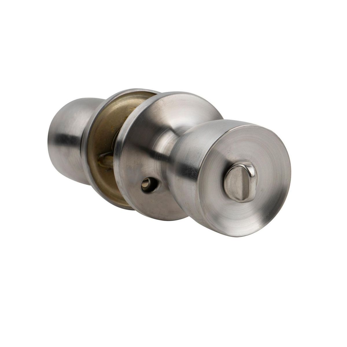 Dexter - Cerraduras Perilla Niza Tubular sin Llave Acero Inox. Blister Pack