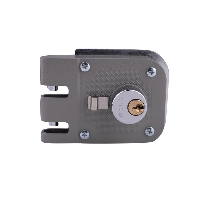 Dexter - Cerradura de Sobreponer de Mordaza Izquierda Gris