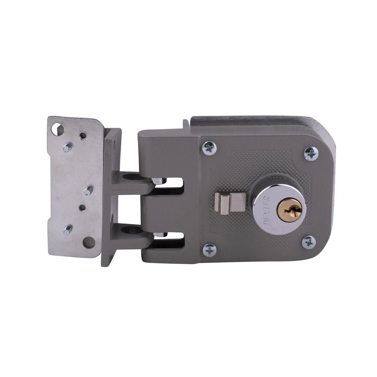 Dexter - Cerradura de Sobreponer de Mordaza Izquierda Gris