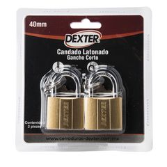 Candado Latonado 40 mm 2 Piezas