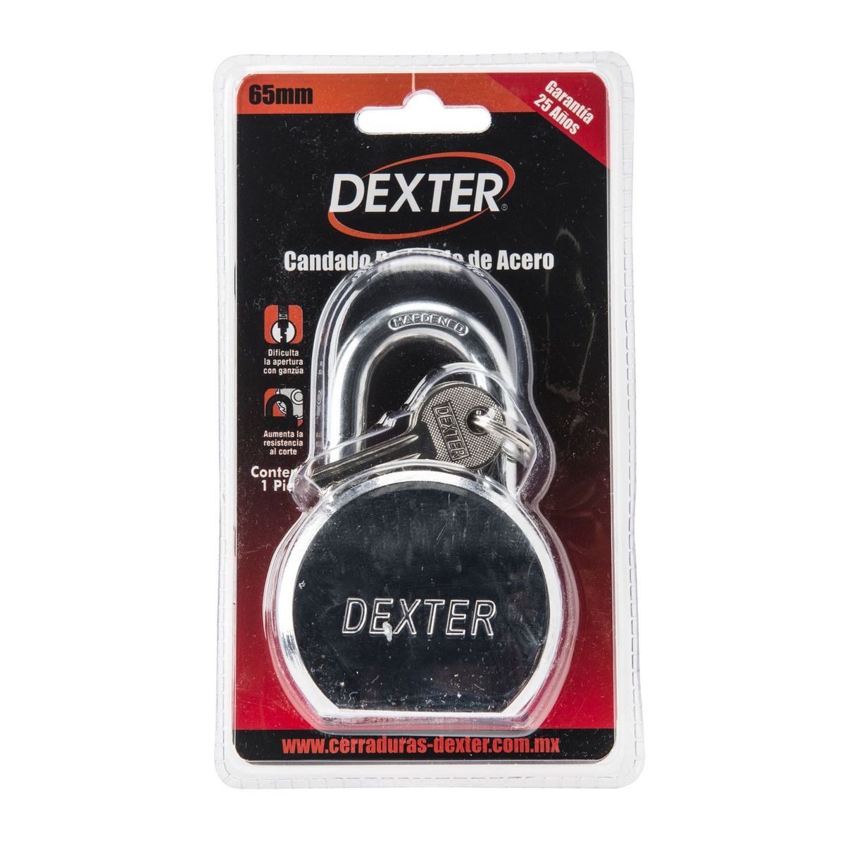Candado Acero 65 mm, marca Dexter - Foto Principal
