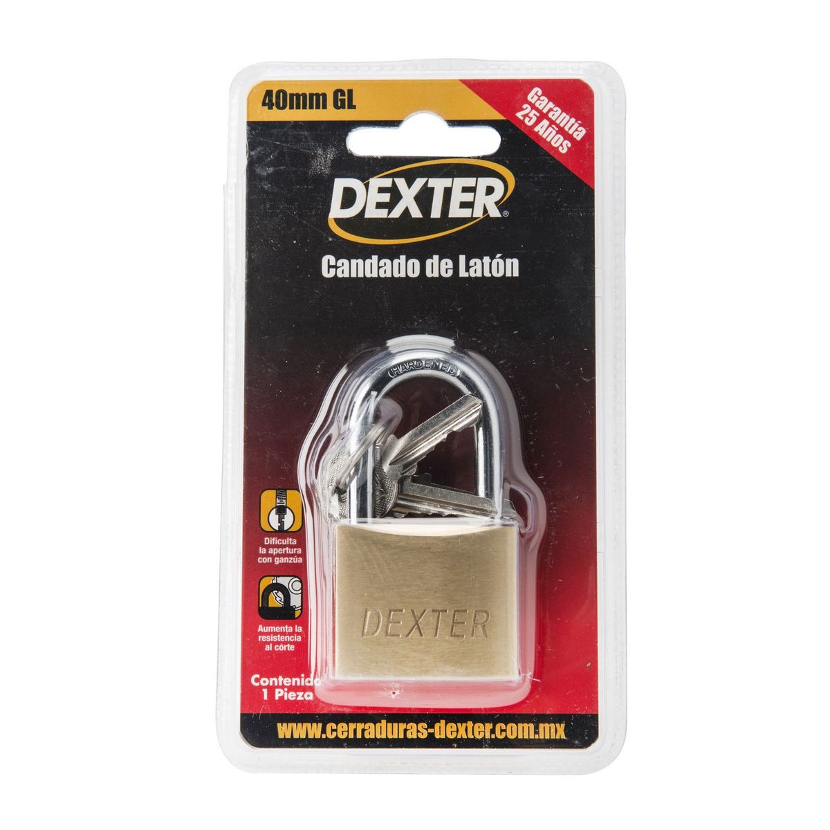 Candado Latón 40 mm, marca Dexter - Foto Principal