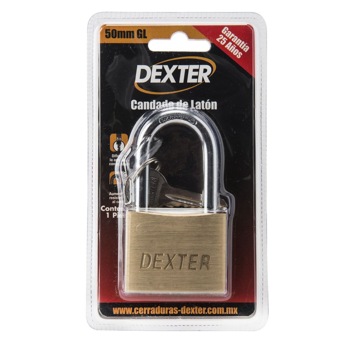 Dexter - Candado Latón 50 mm