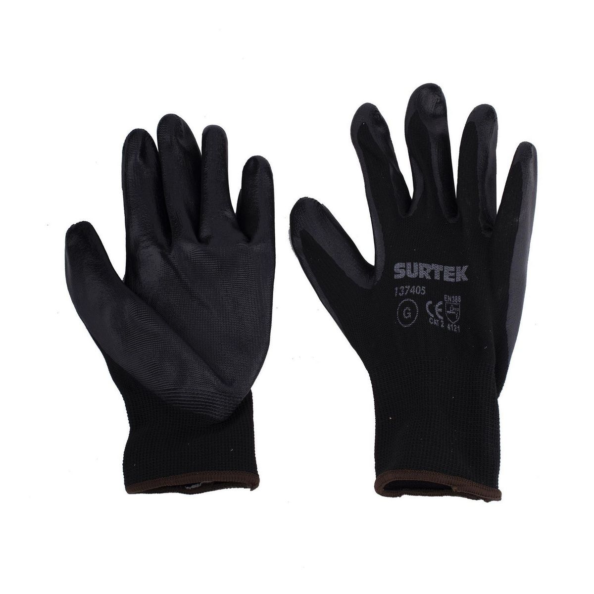 Surtek - Guante de nylon c/recubrimiento nitrilo T-M