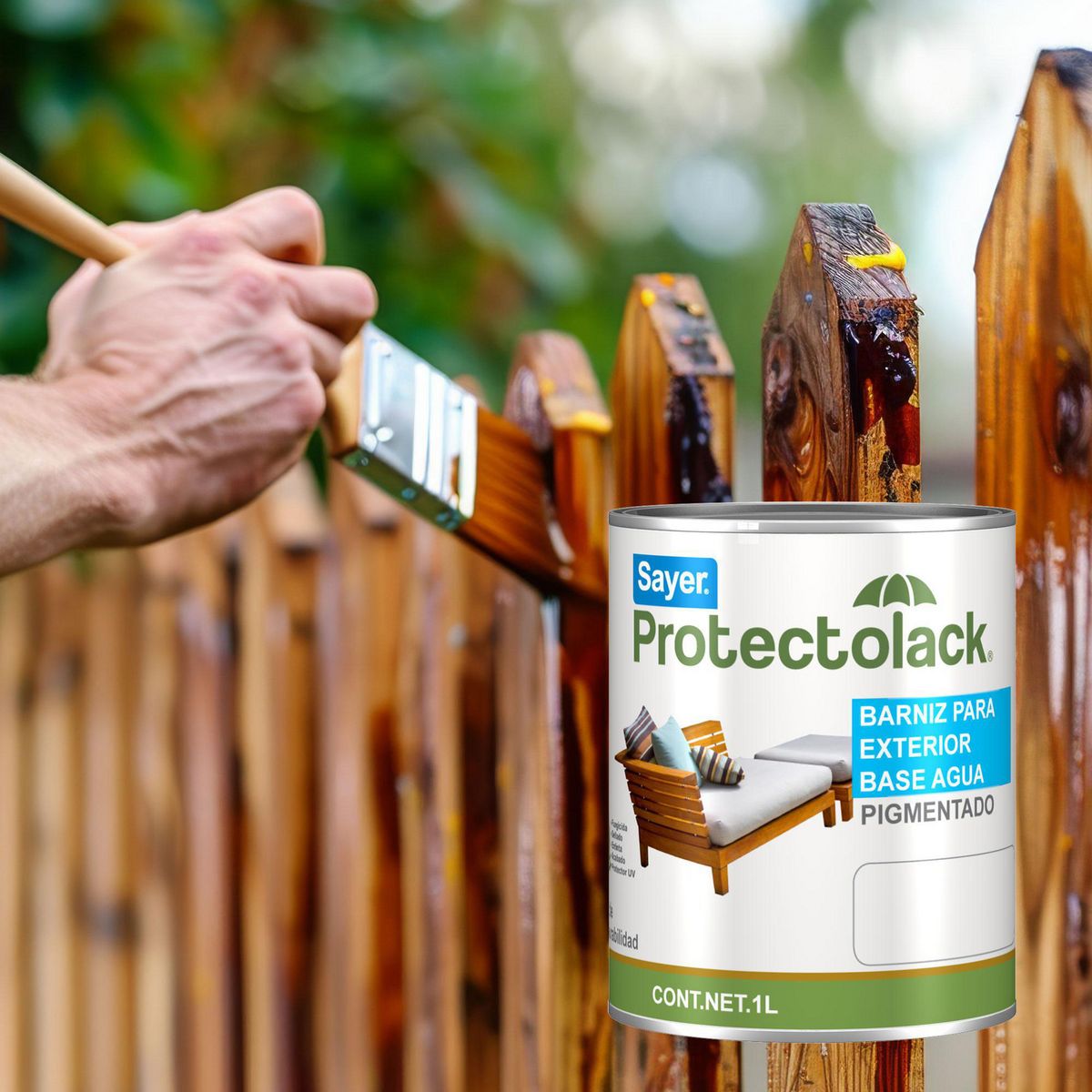 Sayerlack - Barniz Base Agua Exterior 1 L Mate