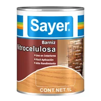 Barniz Nitrocelulosa Negra Brillante 1 L
