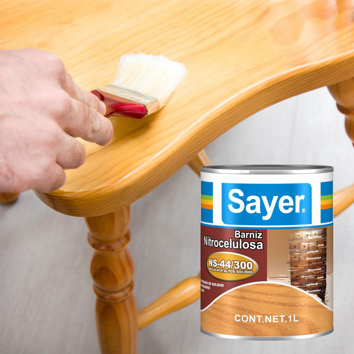 Sellador Para Madera 1 L, marca Sayerlack - Foto 2