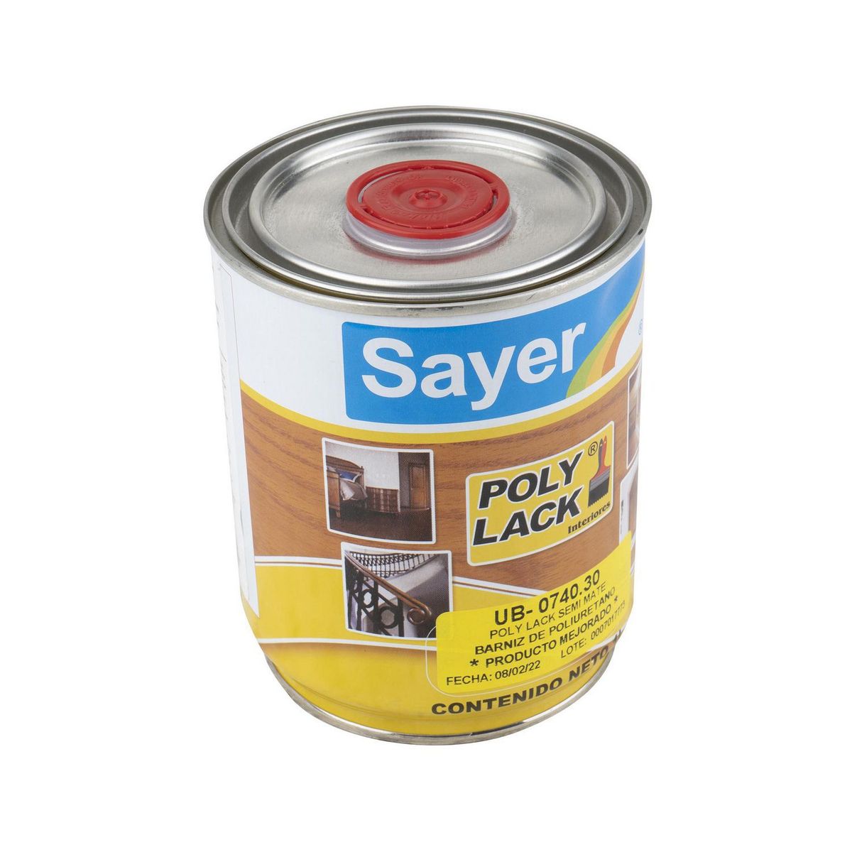 Barniz Poliuretano Interior Poly Lack 1 L Semimate, marca Sayerlack - Foto 2