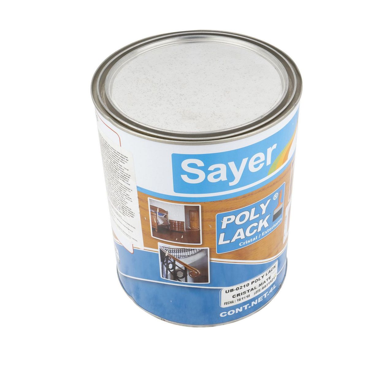 Barniz poliuretano exterior Poly Lack 4 L mate, marca Sayerlack - Foto 2