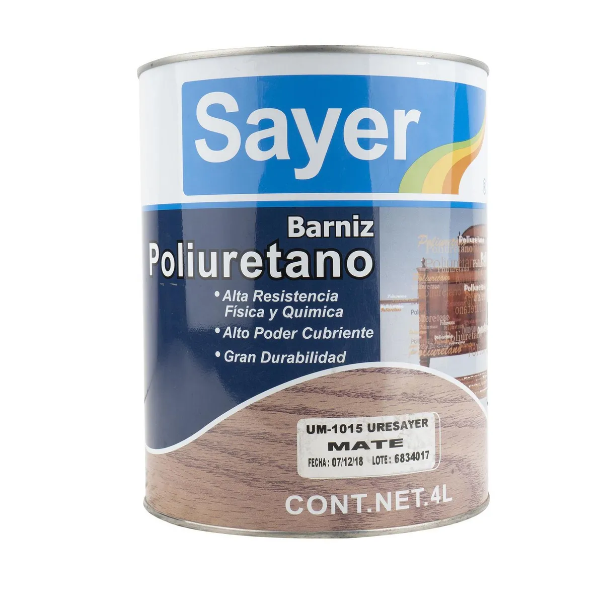 Barniz Poliuretano Interior Uresayer 4 L Mate, marca Sayerlack - Foto Principal