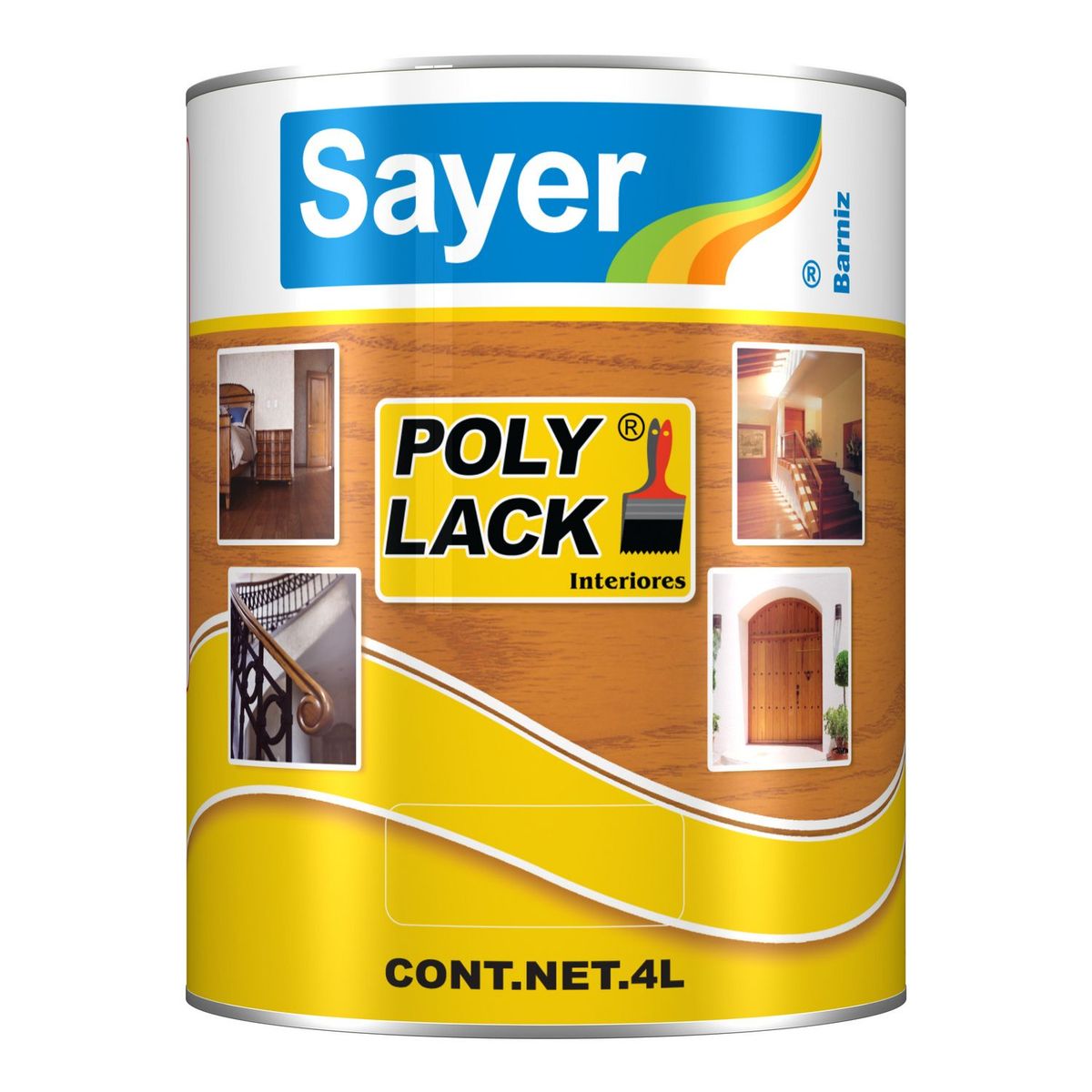 Barniz poliuretano interior Poly Fond 4 L, marca Sayerlack - Foto Principal