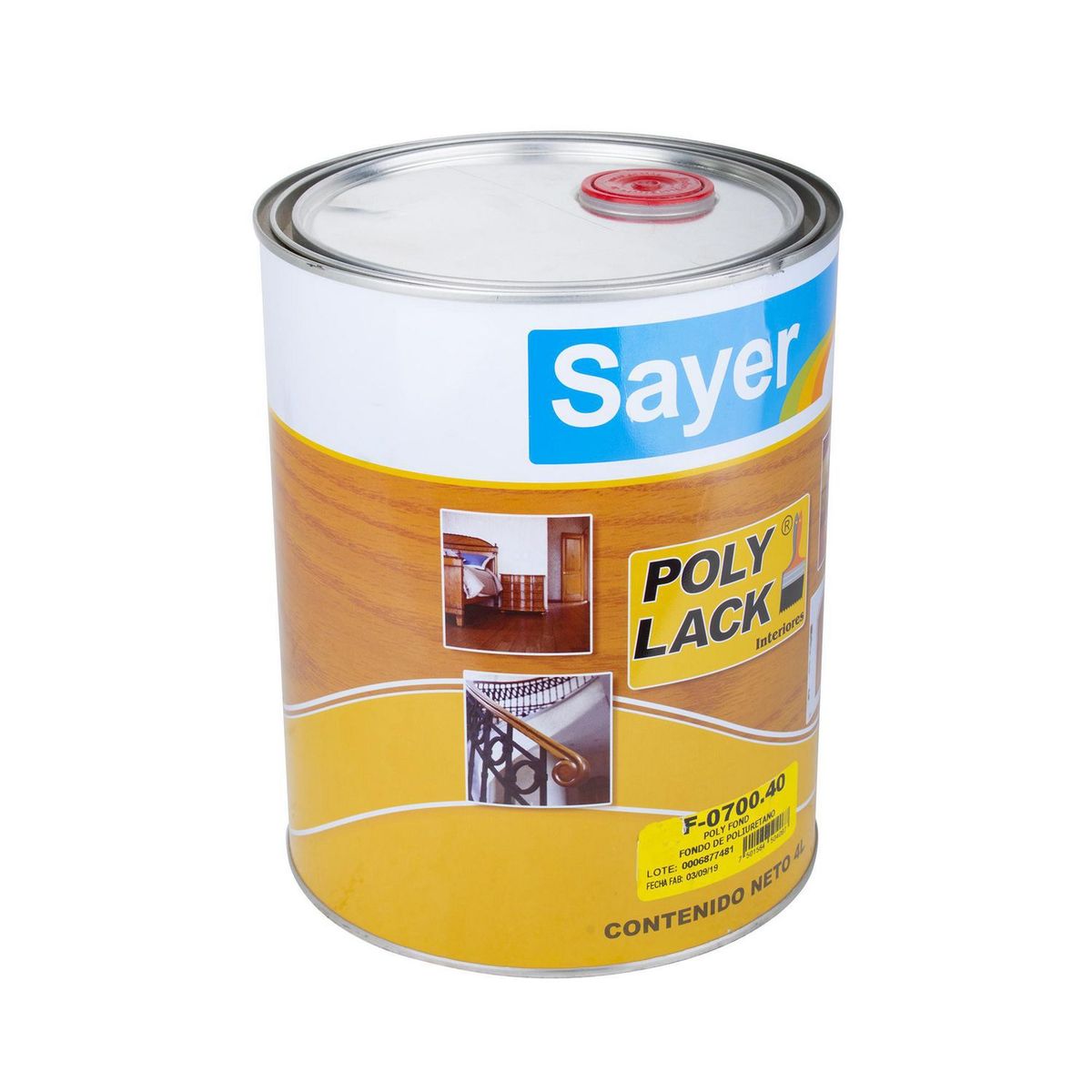 Barniz poliuretano interior Poly Fond 4 L, marca Sayerlack - Foto 2