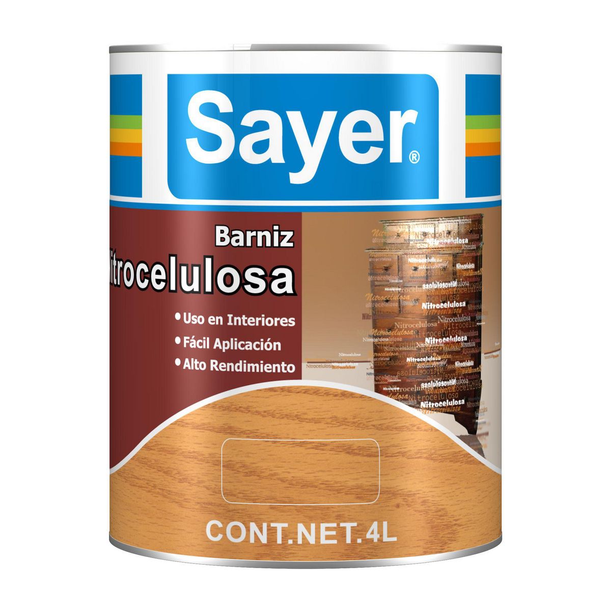 Sayerlack - Barniz Nitrocelulosa 4 L semimate