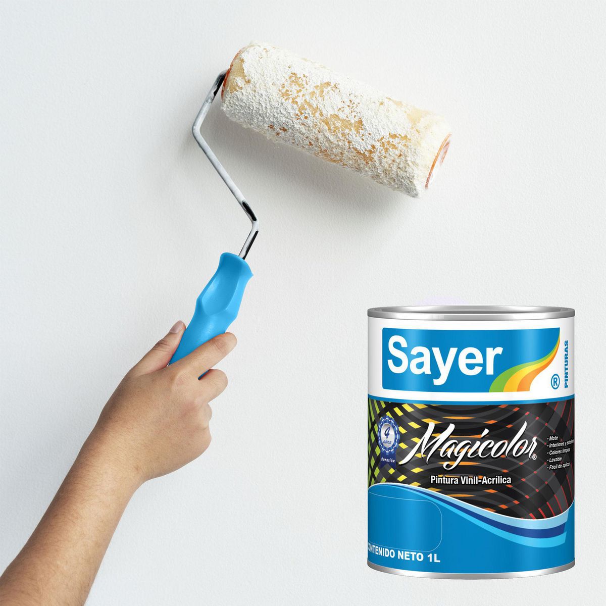 Sayerlack - Pintura Vinílica Magicolor Blanco 1 L