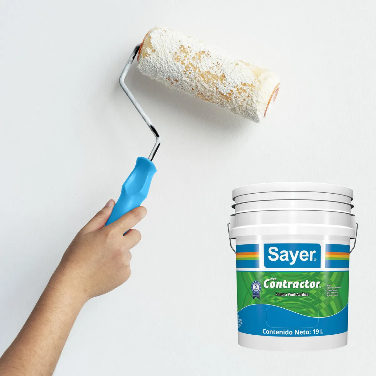 Base pintura vinílica Contractor 19 L base blanca, marca Sayerlack - Foto 2