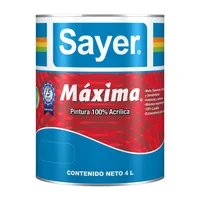 Pintura Vinilica Máxima Semi Brillante Blanco4L